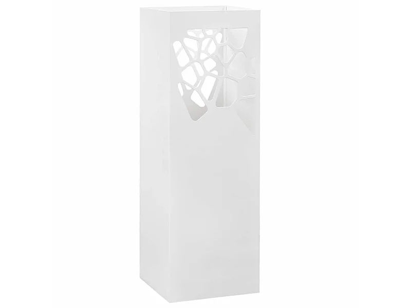 Porte-parapluie Pierres Acier Blanc