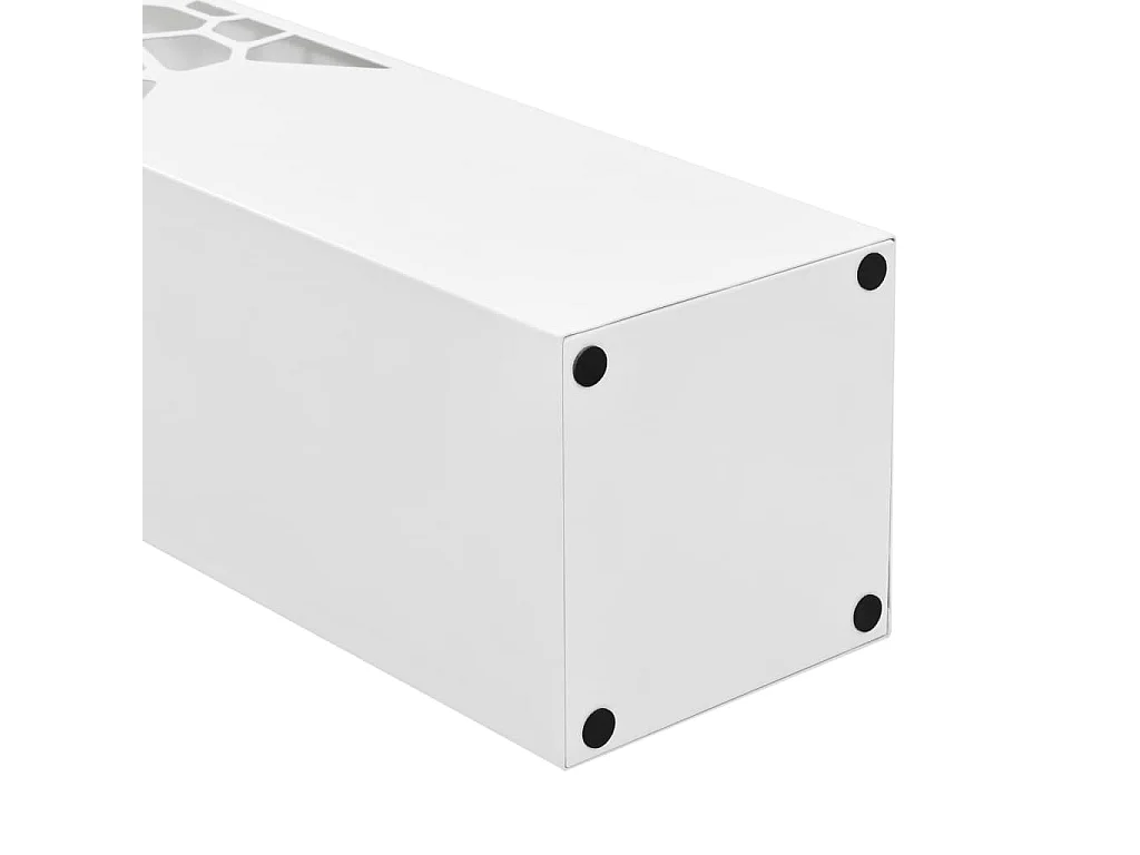 Porte-parapluie Pierres Acier Blanc