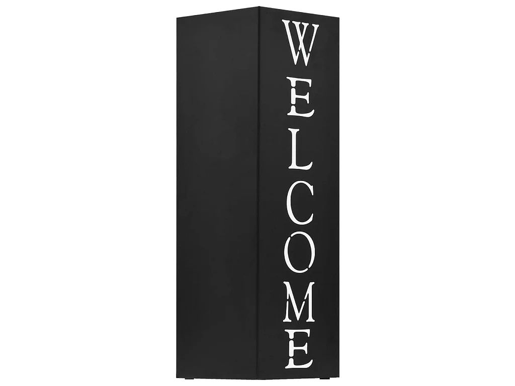 Porte-parapluie Welcome Acier Noir