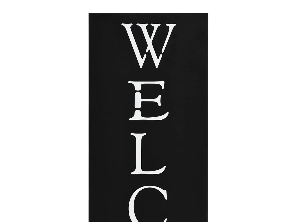 Porte-parapluie Welcome Acier Noir