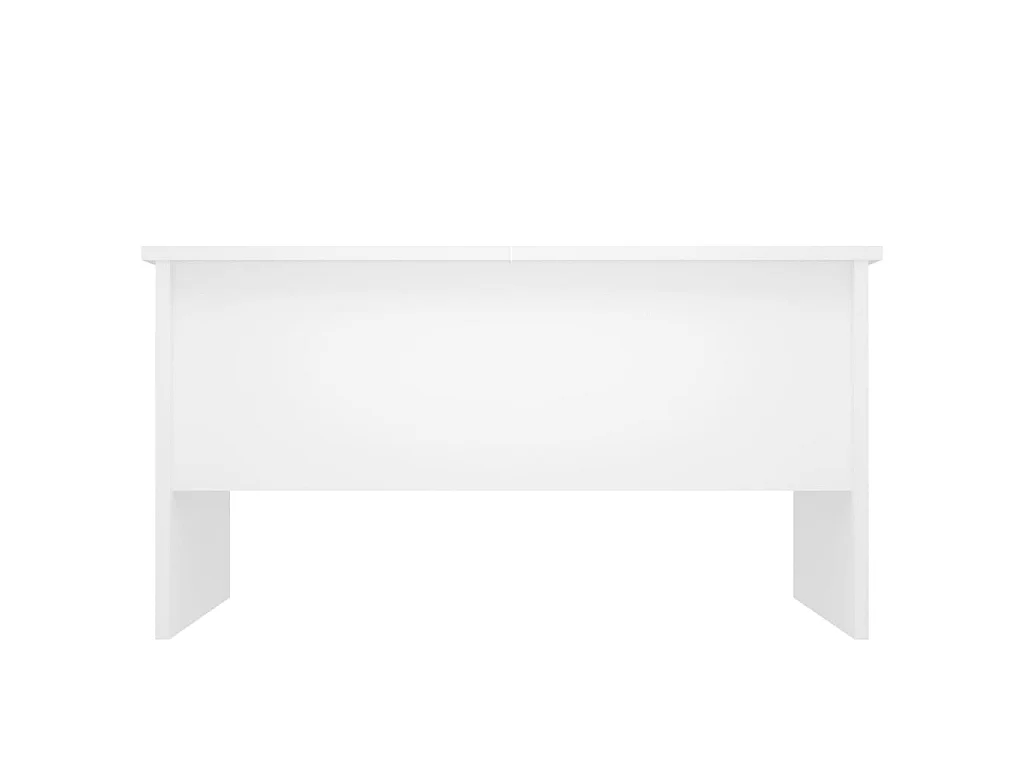 Table basse Blanc 80x50x42,5 Bois d'ingénierie