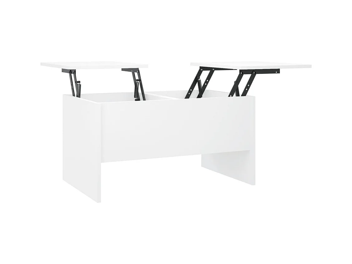 Table basse Blanc 80x50x42,5 Bois d'ingénierie
