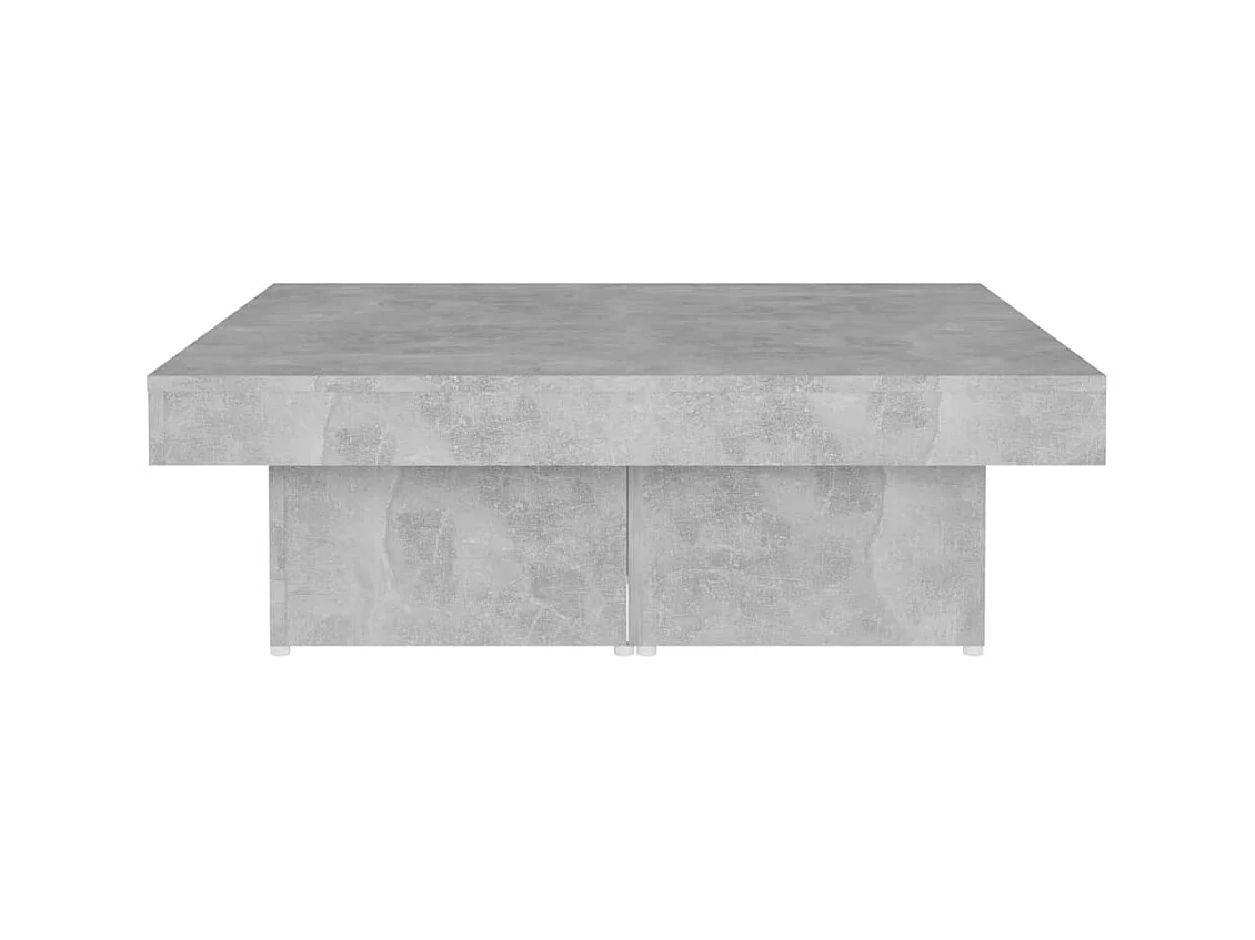 Salontafel 90x90x28 cm spaanplaat betongrijs