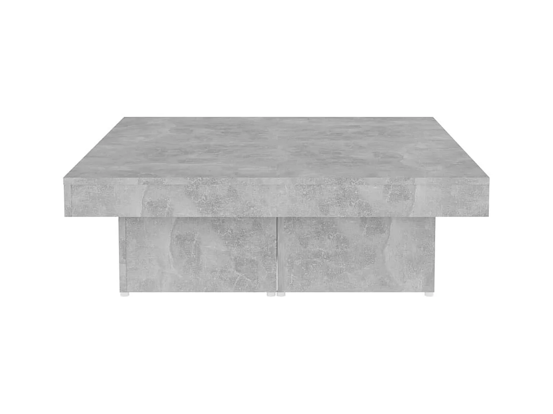 Salontafel 90x90x28 cm spaanplaat betongrijs