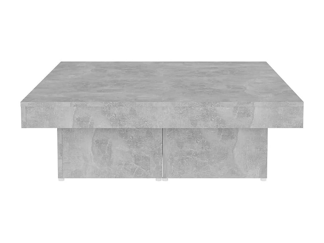 Table basse Gris béton 90x90x28