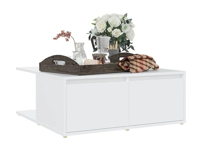 Table basse Blanc 80x80x31