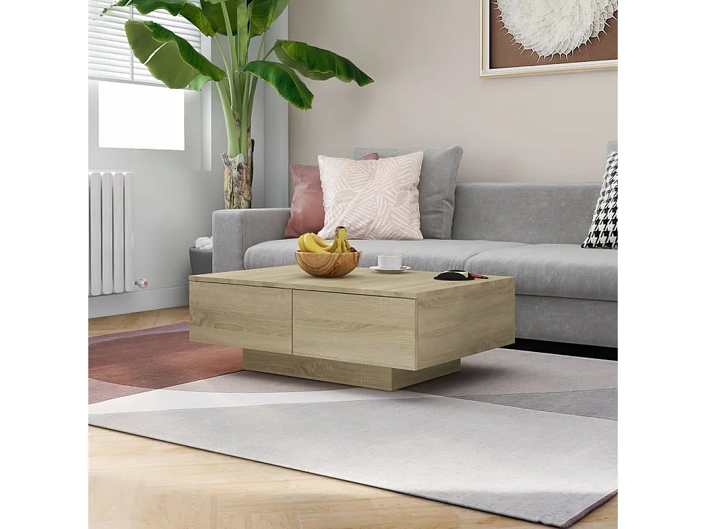 Table basse Chêne sonoma 90x60x31