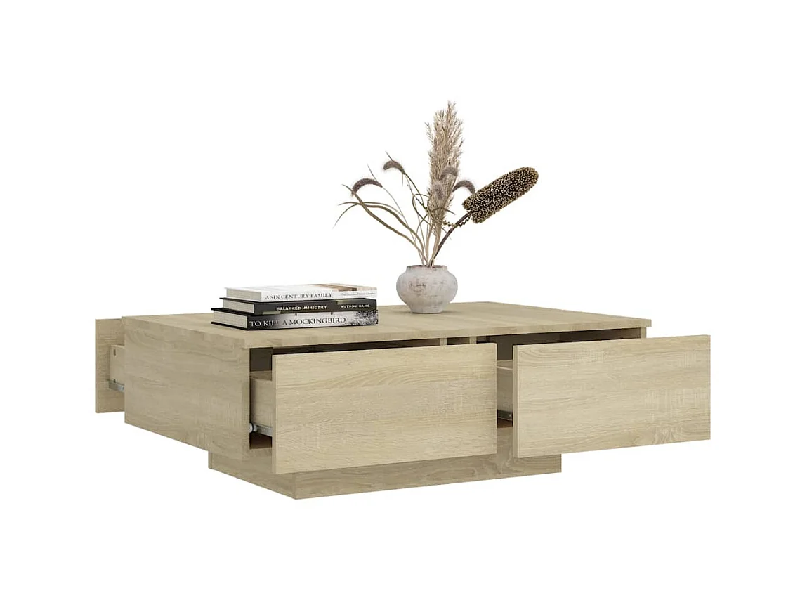 Table basse Chêne sonoma 90x60x31