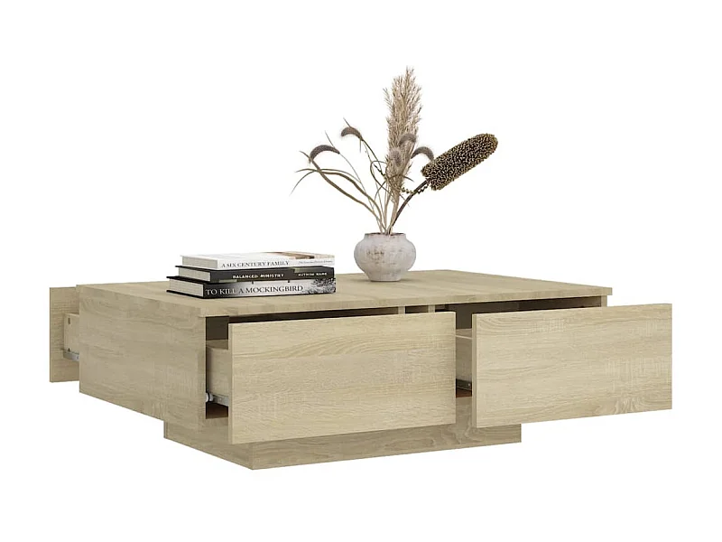 Table basse Chêne sonoma 90x60x31