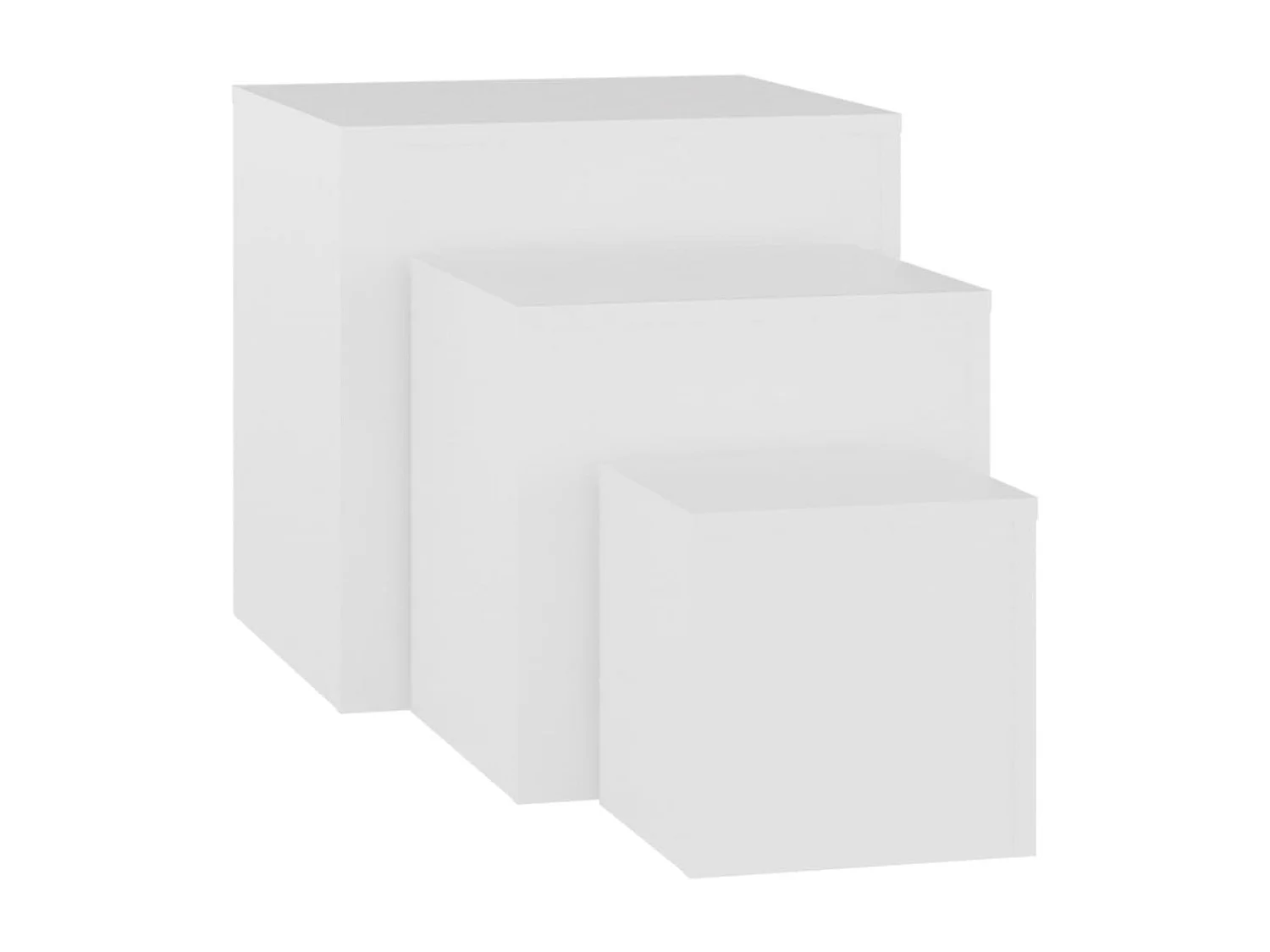 Tables d'appoint 3 pcs Blanc