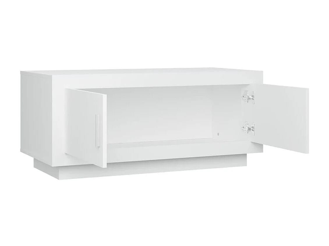 Table basse Blanc 102x50x45 Bois d'ingénierie