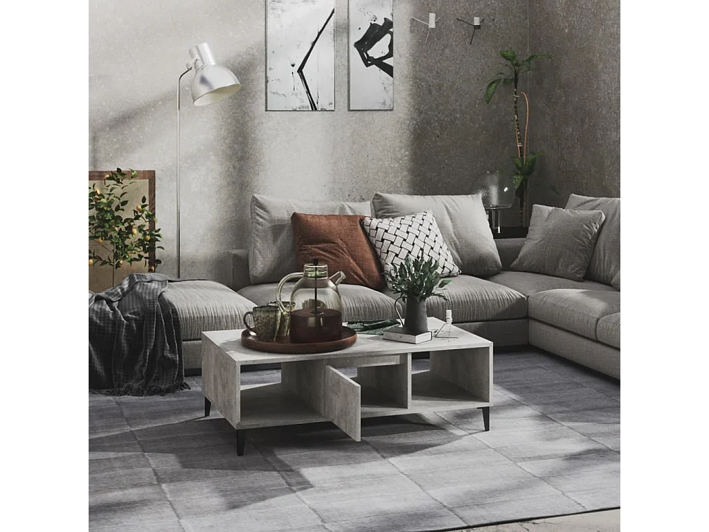 Table basse Gris béton 103,5x60x35