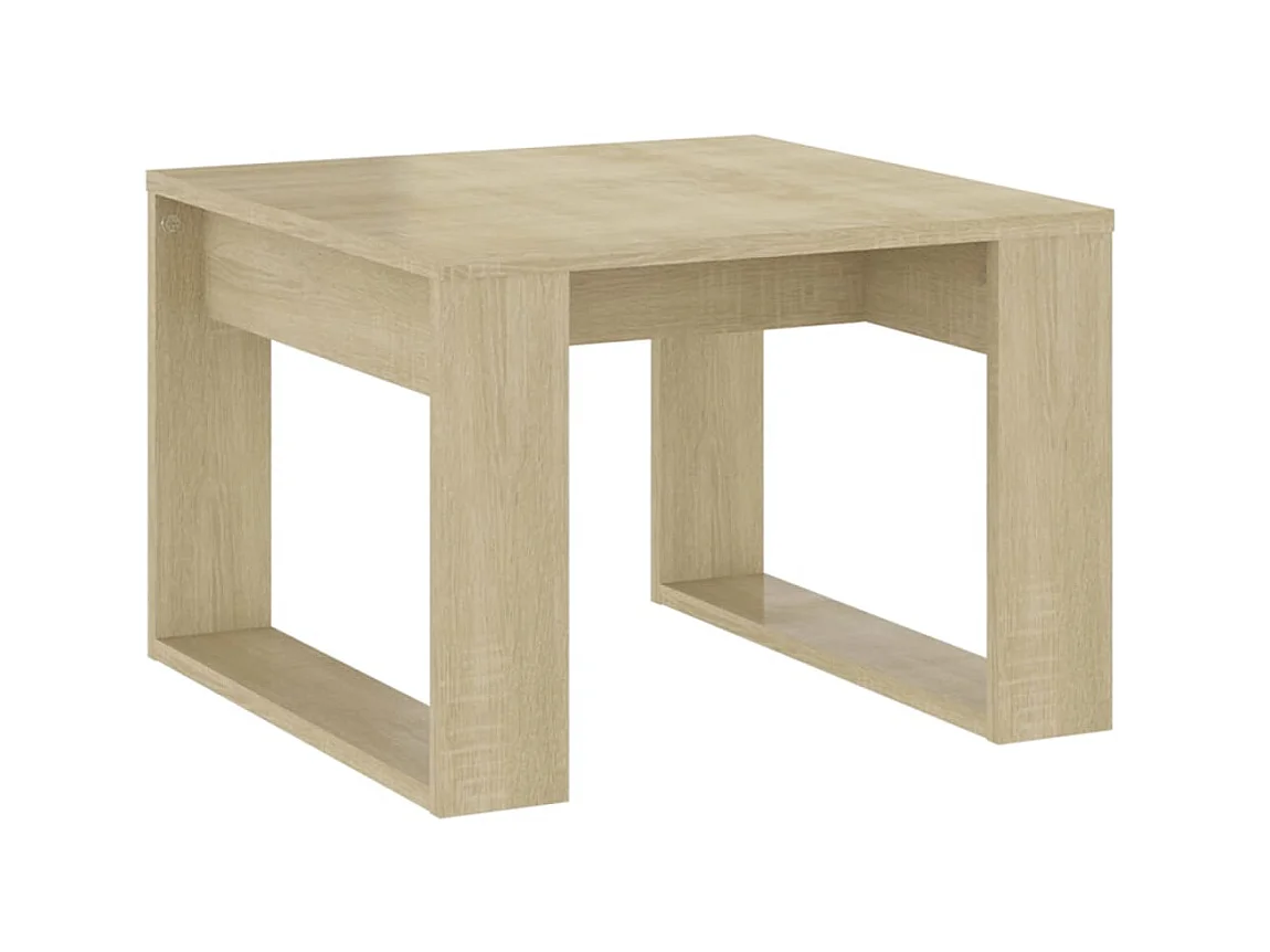 Bijzettafel 50x50x35 cm spaanplaat sonoma eikenkleurig