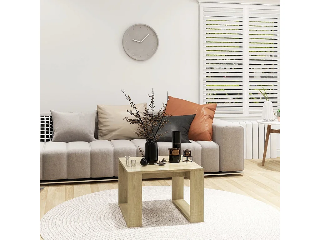 Table appoint Chêne sonoma 50x50x35