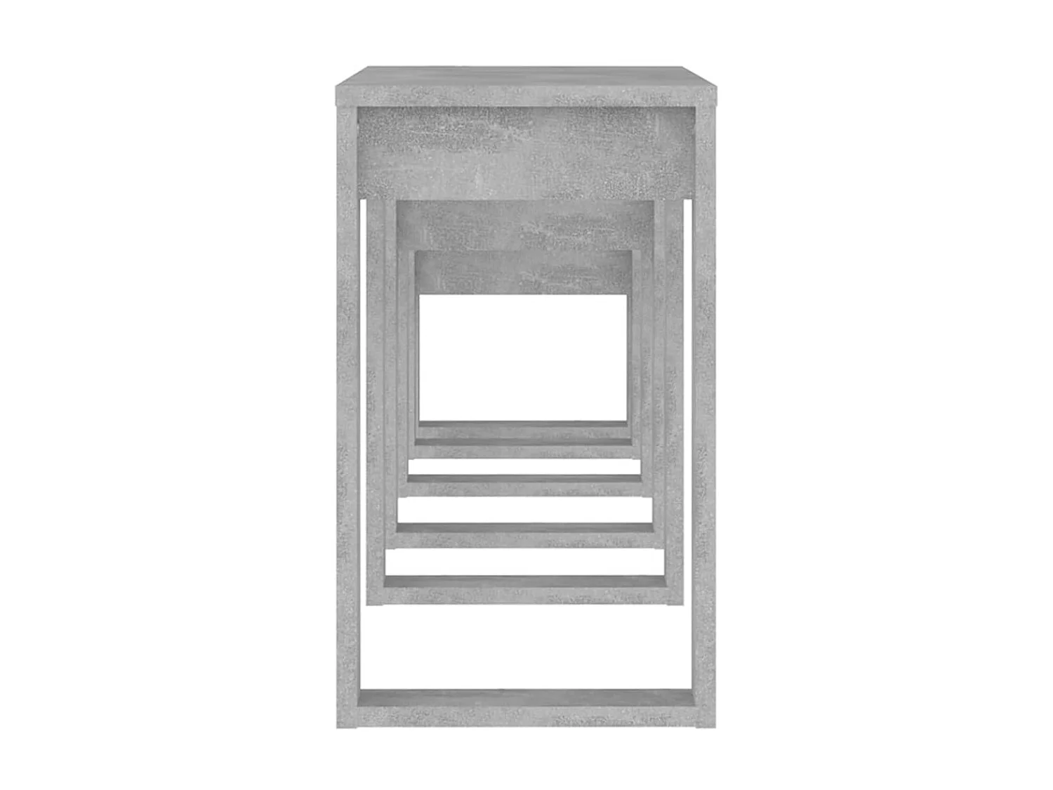 Tables gigognes 3 pcs Gris béton 3