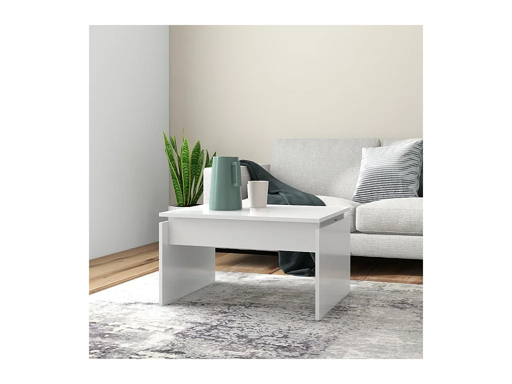 Table basse Blanc 68x50x38