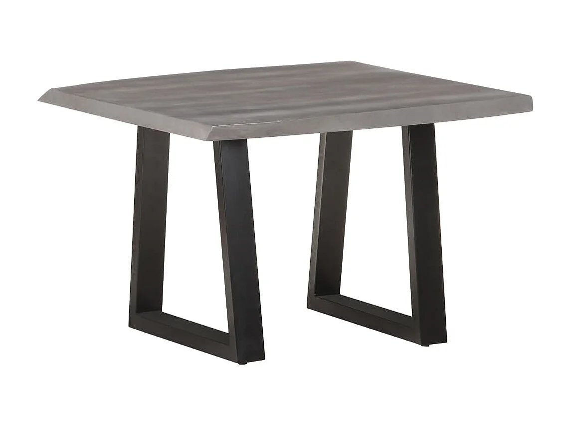 Salontafel met natuurlijke randen 60x60x40 cm acaciahout