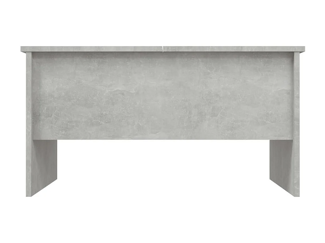 Table basse Gris béton 80x50x42,5 Bois d'ingénierie