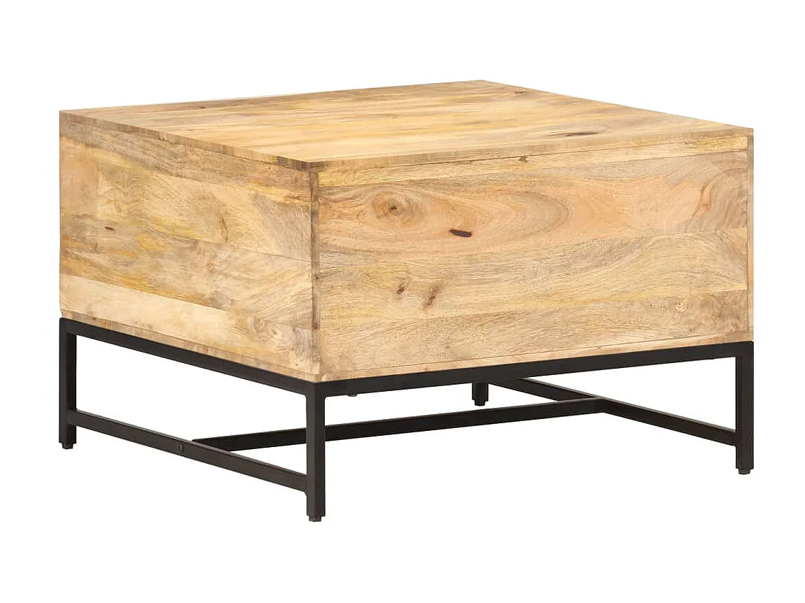 Table basse 67x67x45 Bois de manguier massif