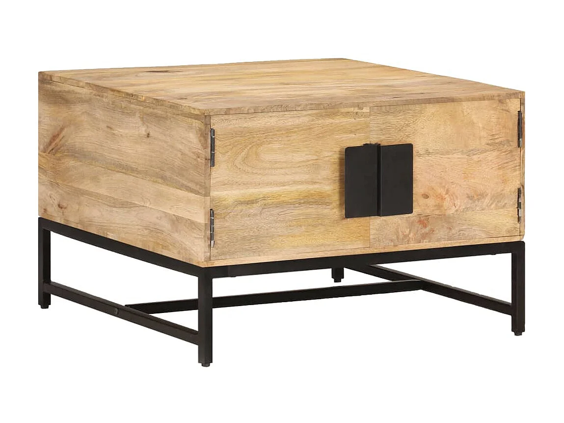 Table basse 67x67x45 Bois de manguier massif