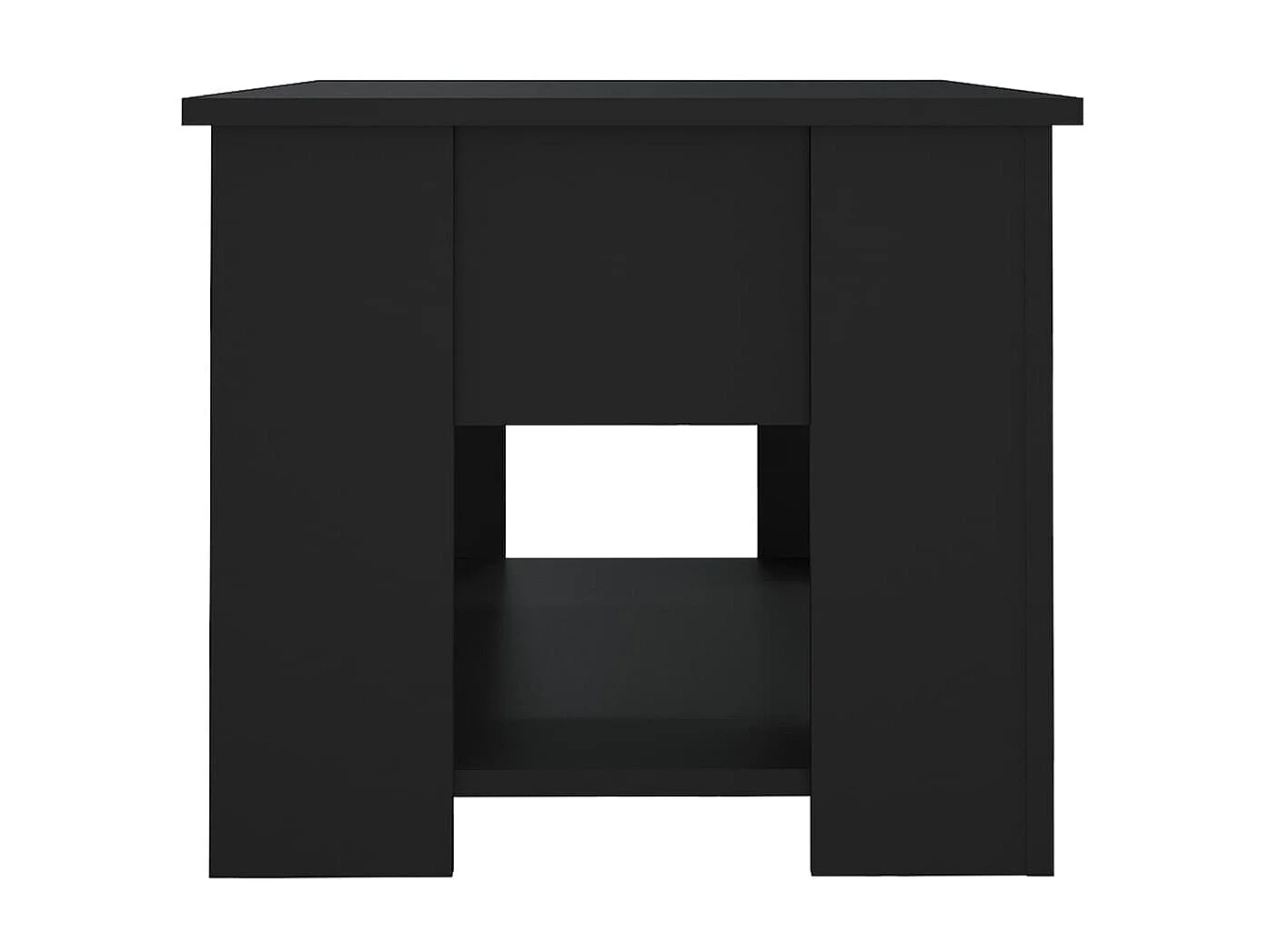 Table basse Noir 79x49x41 Bois d'ingénierie