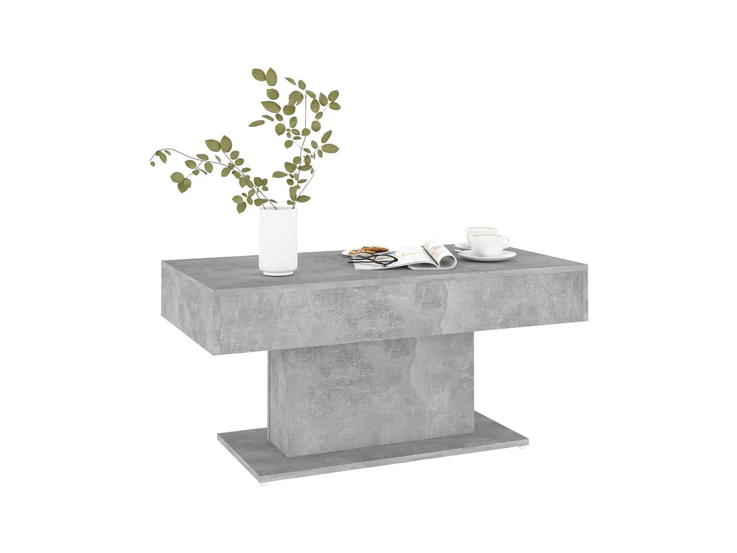 Table basse Gris béton 96x50x45