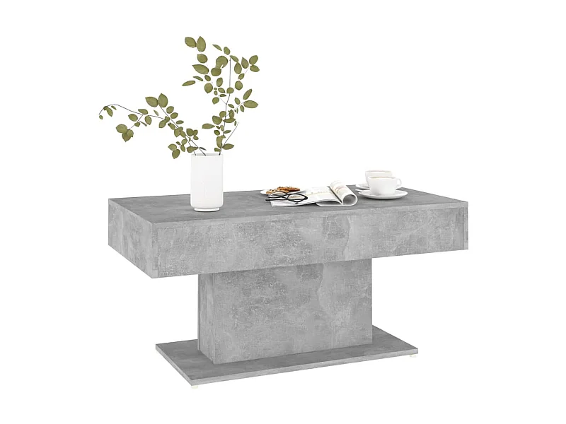 Table basse Gris béton 96x50x45