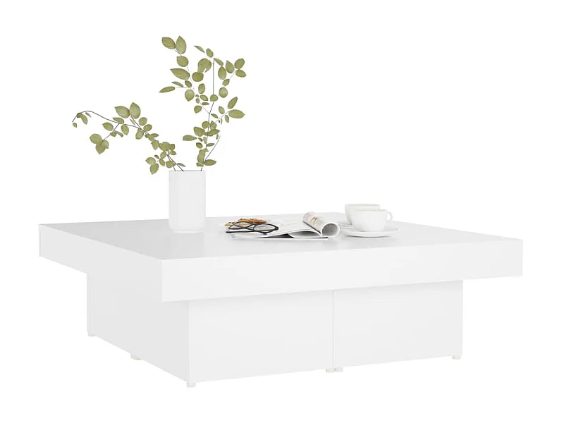 Table basse Blanc 90x90x28