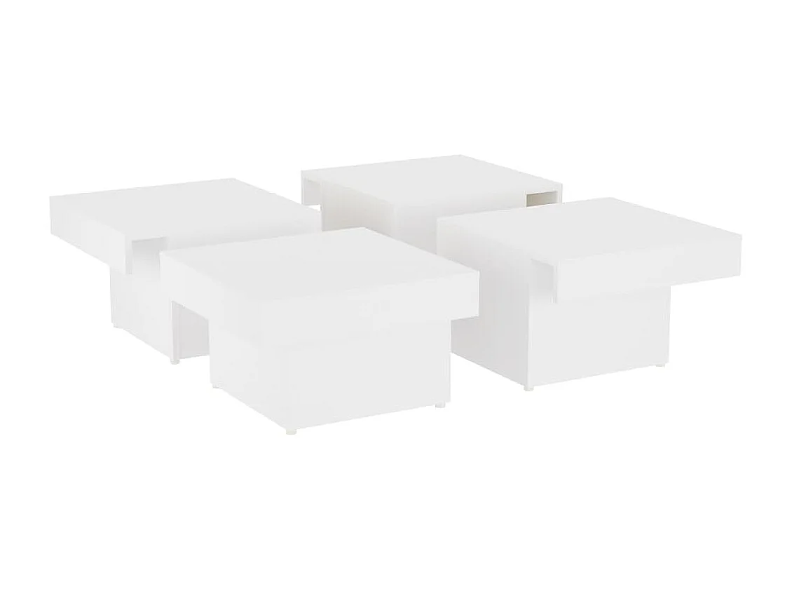 Table basse Blanc 90x90x28