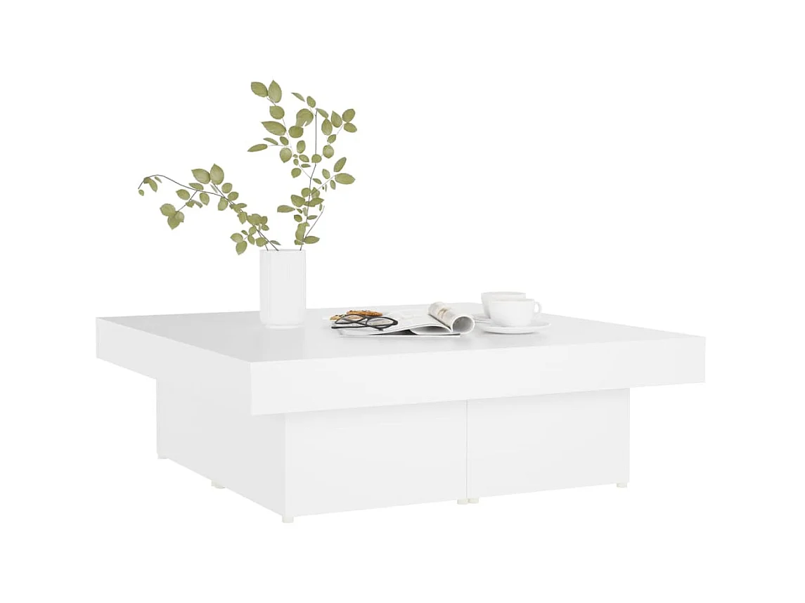 Table basse Blanc 90x90x28