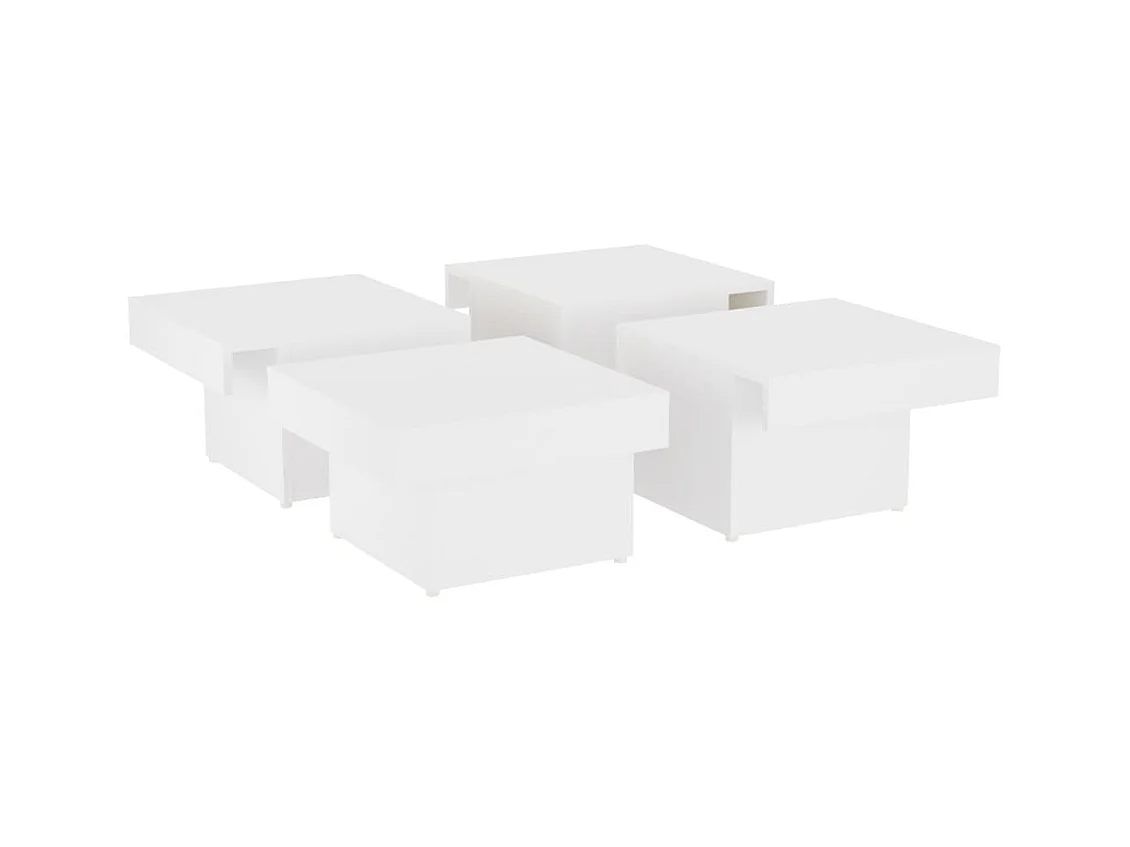 Salontafel 90x90x28 cm spaanplaat wit