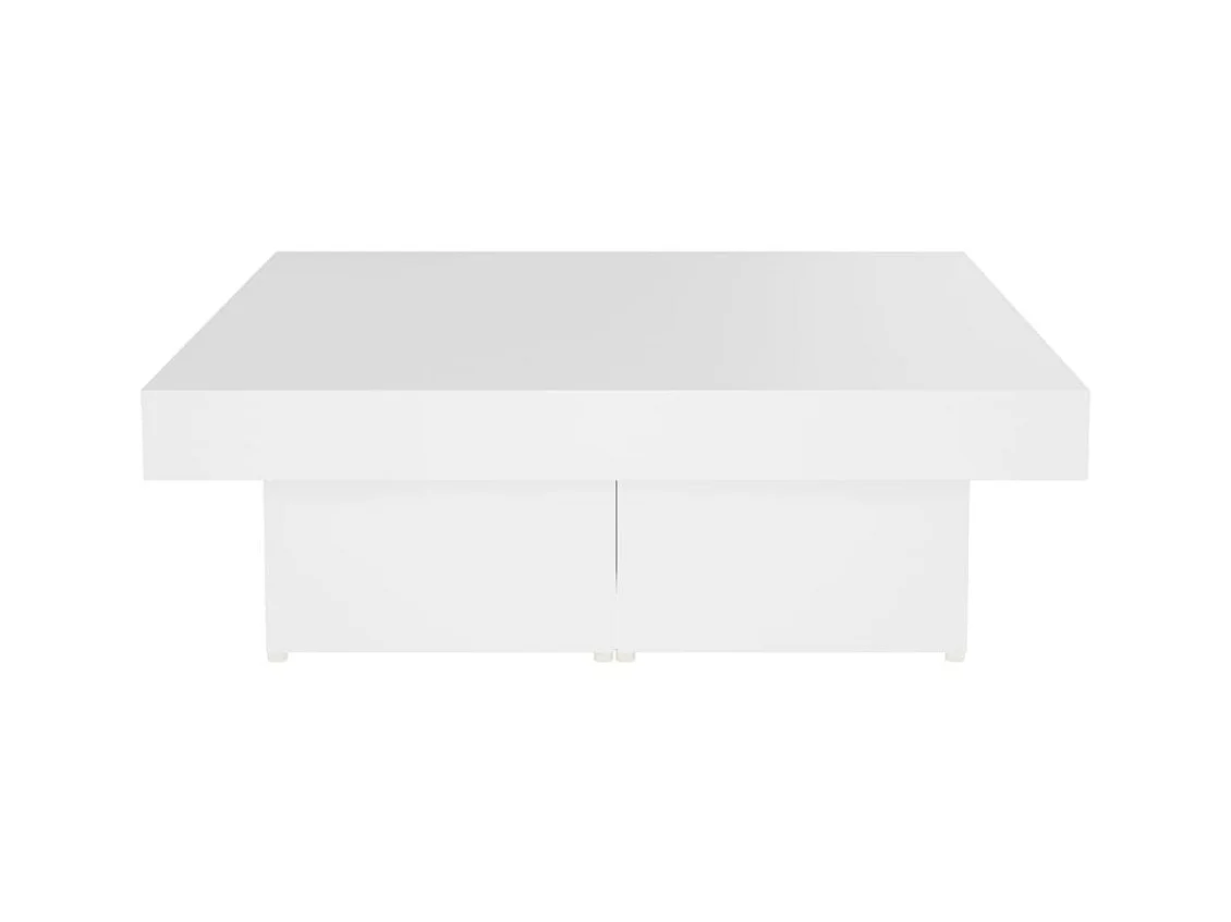 Salontafel 90x90x28 cm spaanplaat wit