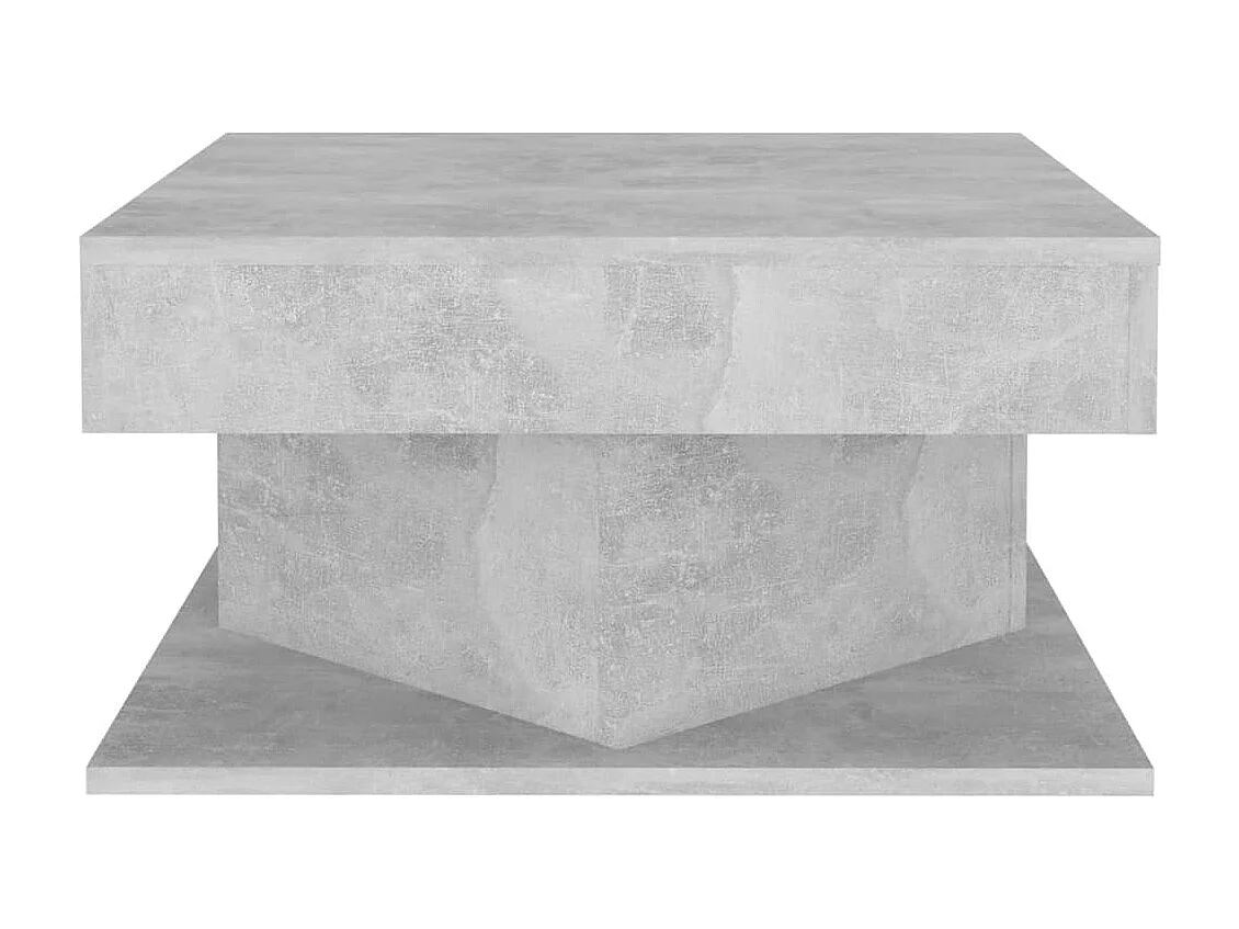 Table basse carrée Gris béton 57x57x30 konda