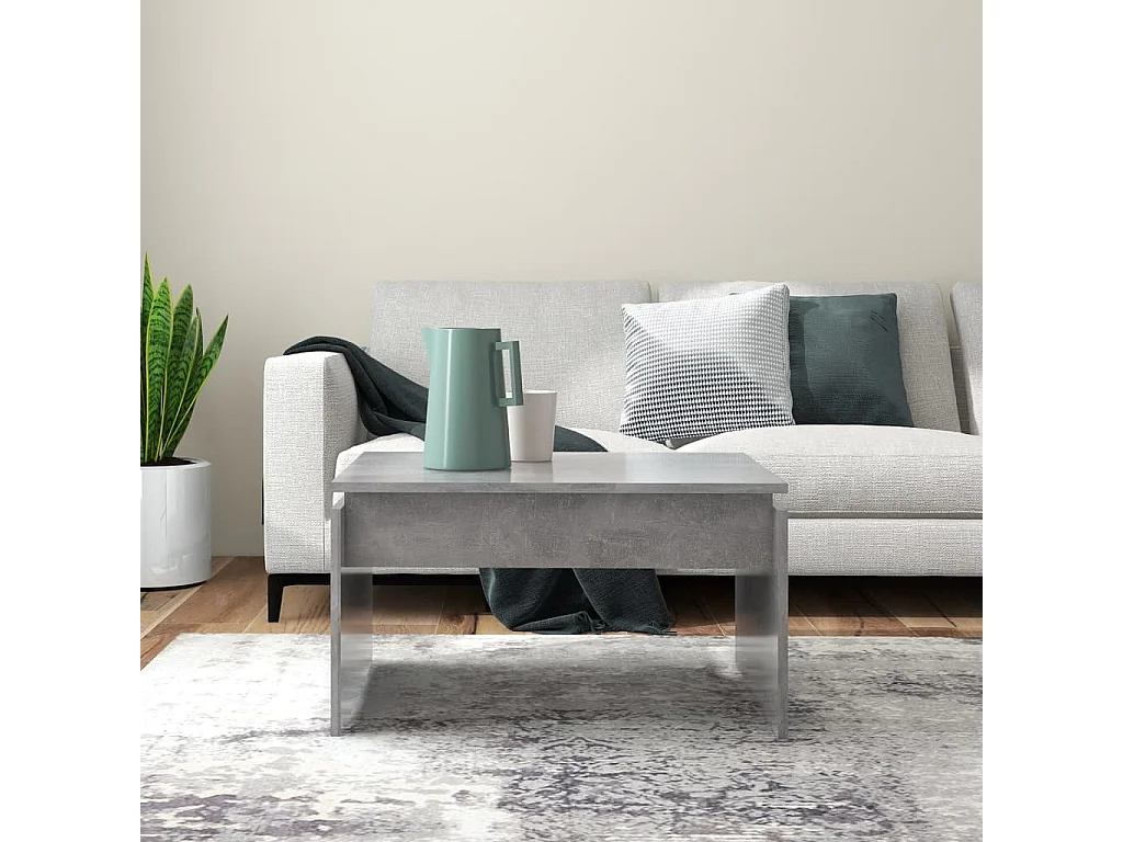 Table basse Gris béton 68x50x38