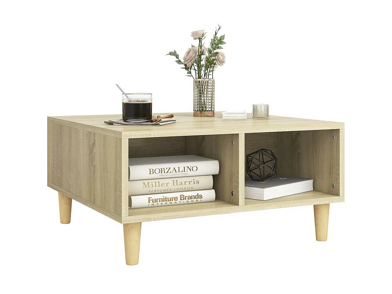 Table basse Chêne sonoma 60x60x30