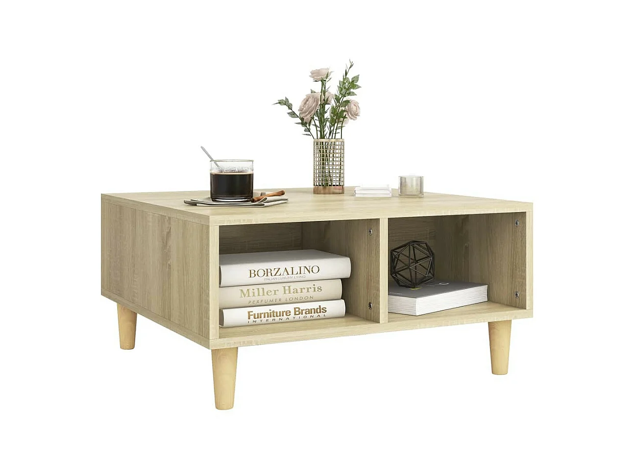 Table basse Chêne sonoma 60x60x30