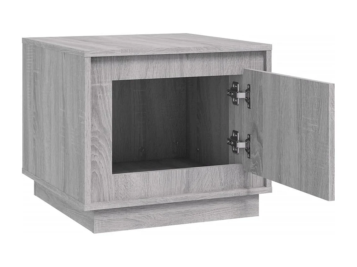 Table basse sonoma gris 51x50x44 bois d'ingénierie