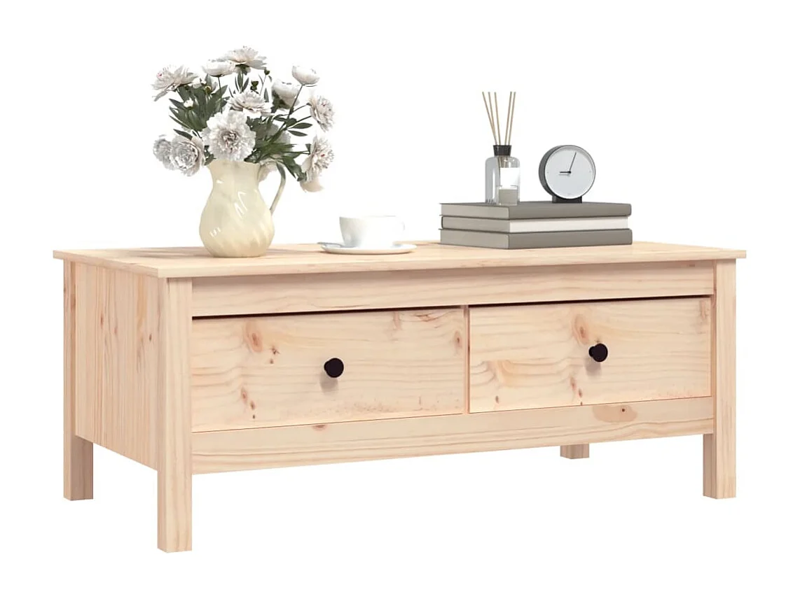 Table basse 100x50x40 Bois massif de pin