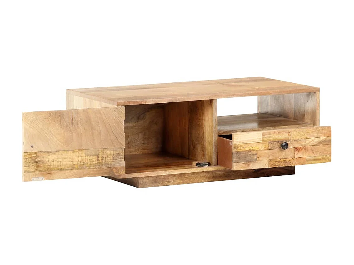 Table basse 90x50x35 Bois solide de manguier 2