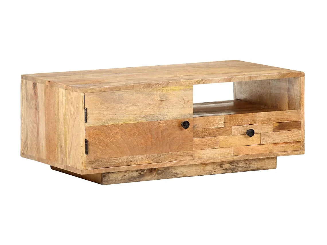 Table basse 90x50x35 Bois solide de manguier 2
