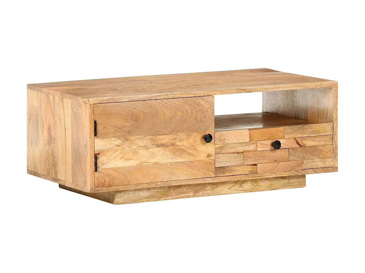 Table basse 90x50x35 Bois solide de manguier 2