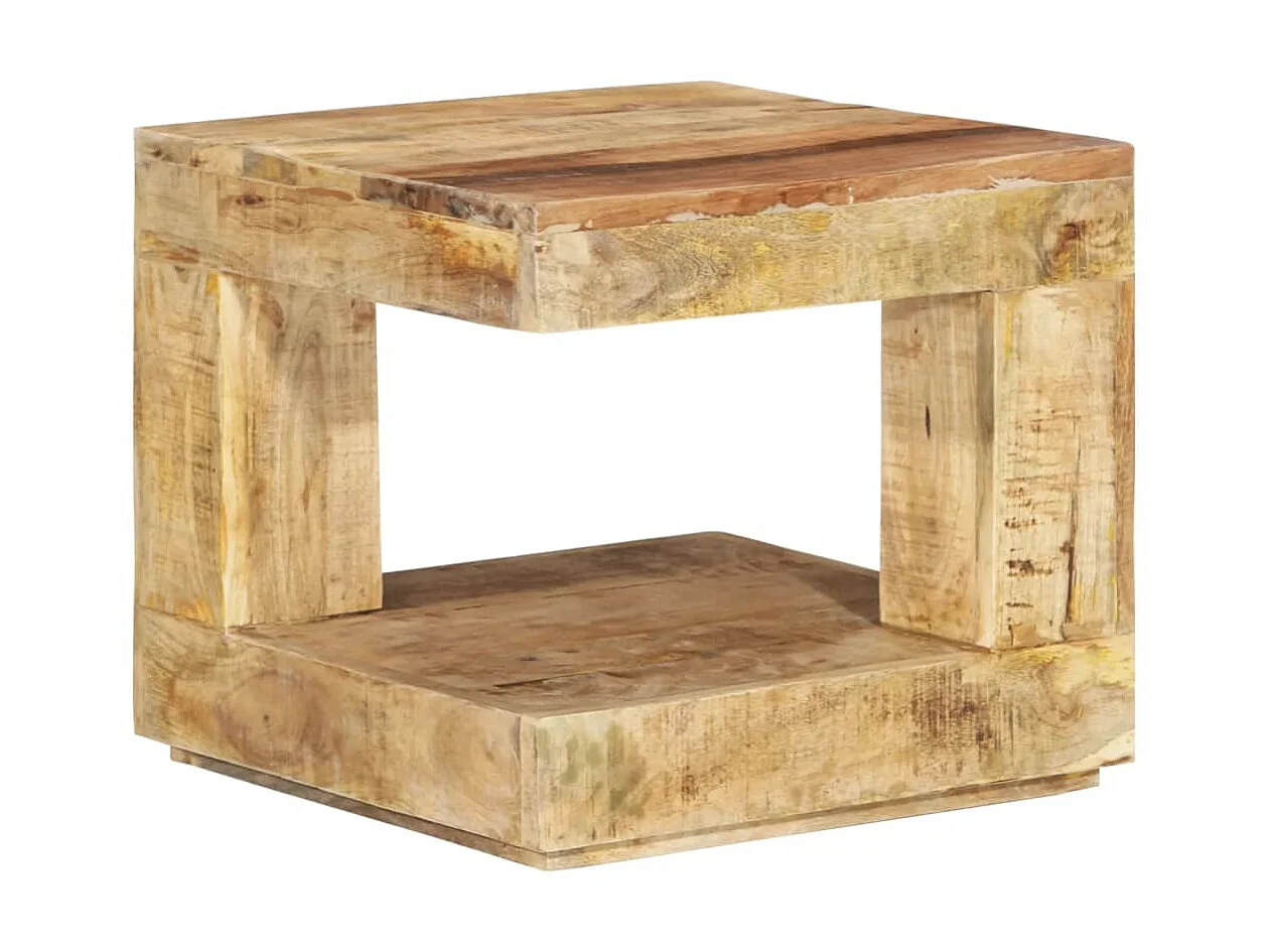 Table basse 45x45x40 Bois de manguier massif
