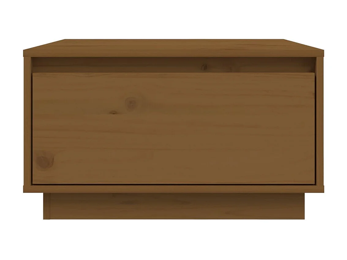 Table basse Marron miel 55x56x32 Bois massif de pin