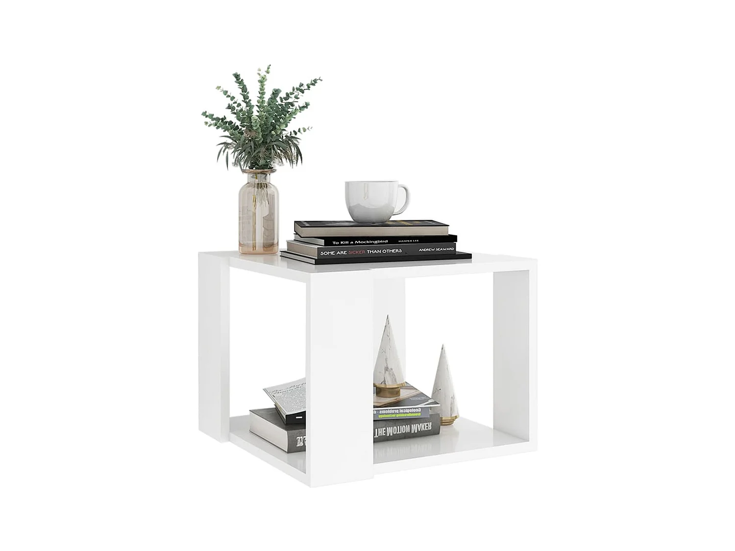 Table basse Blanc 40x40x30