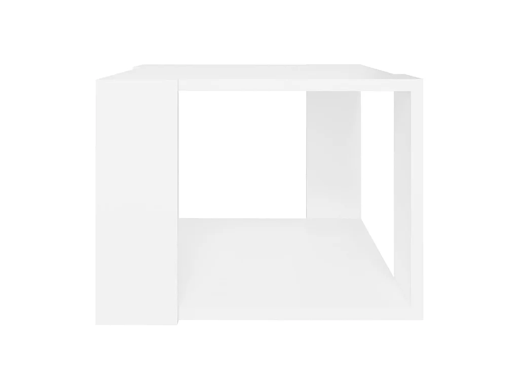 Salontafel 40x40x30 cm bewerkt hout wit