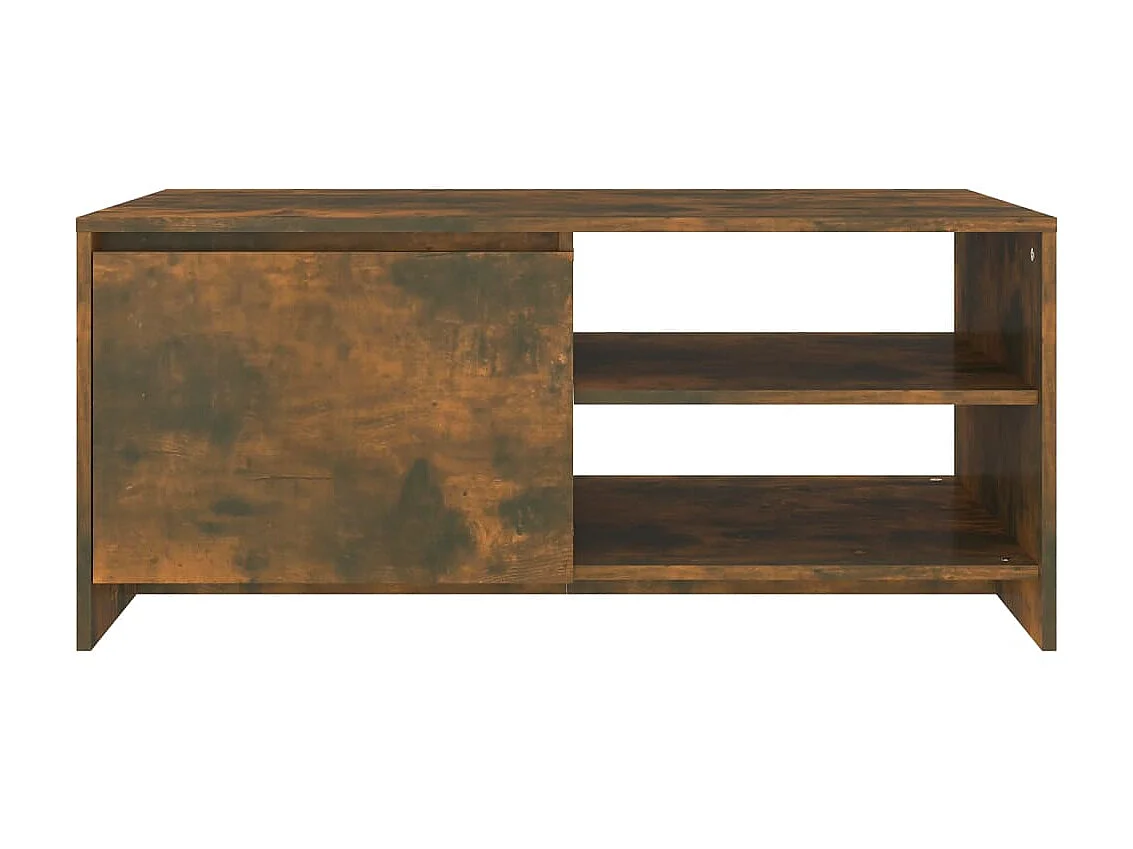 Table basse Chêne fumé 102x50x45 Bois d'ingénierie
