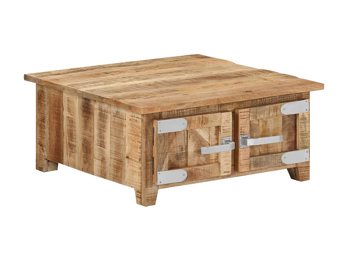 Table basse 67x67x30 Bois de manguier massif