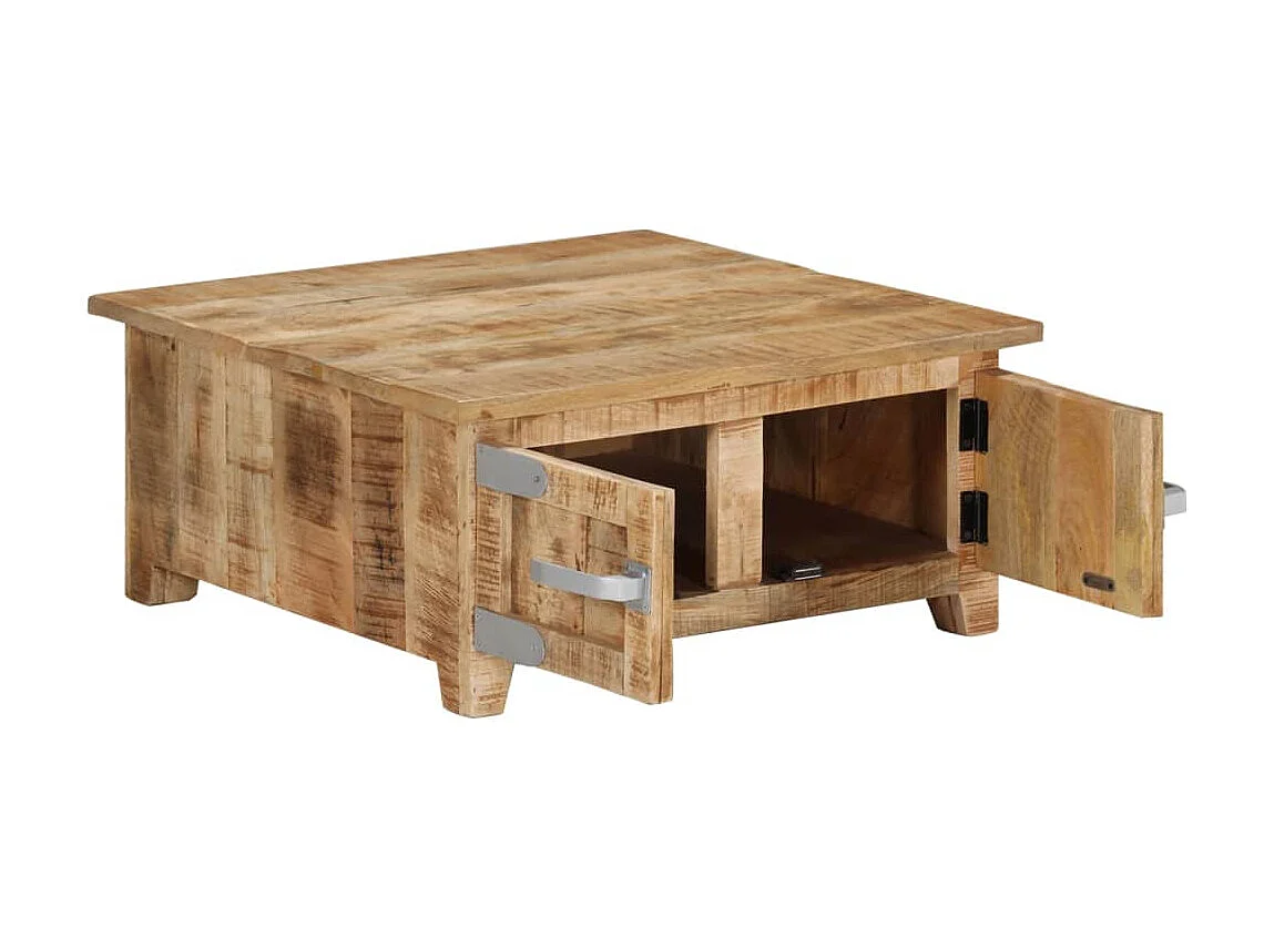 Table basse 67x67x30 Bois de manguier massif