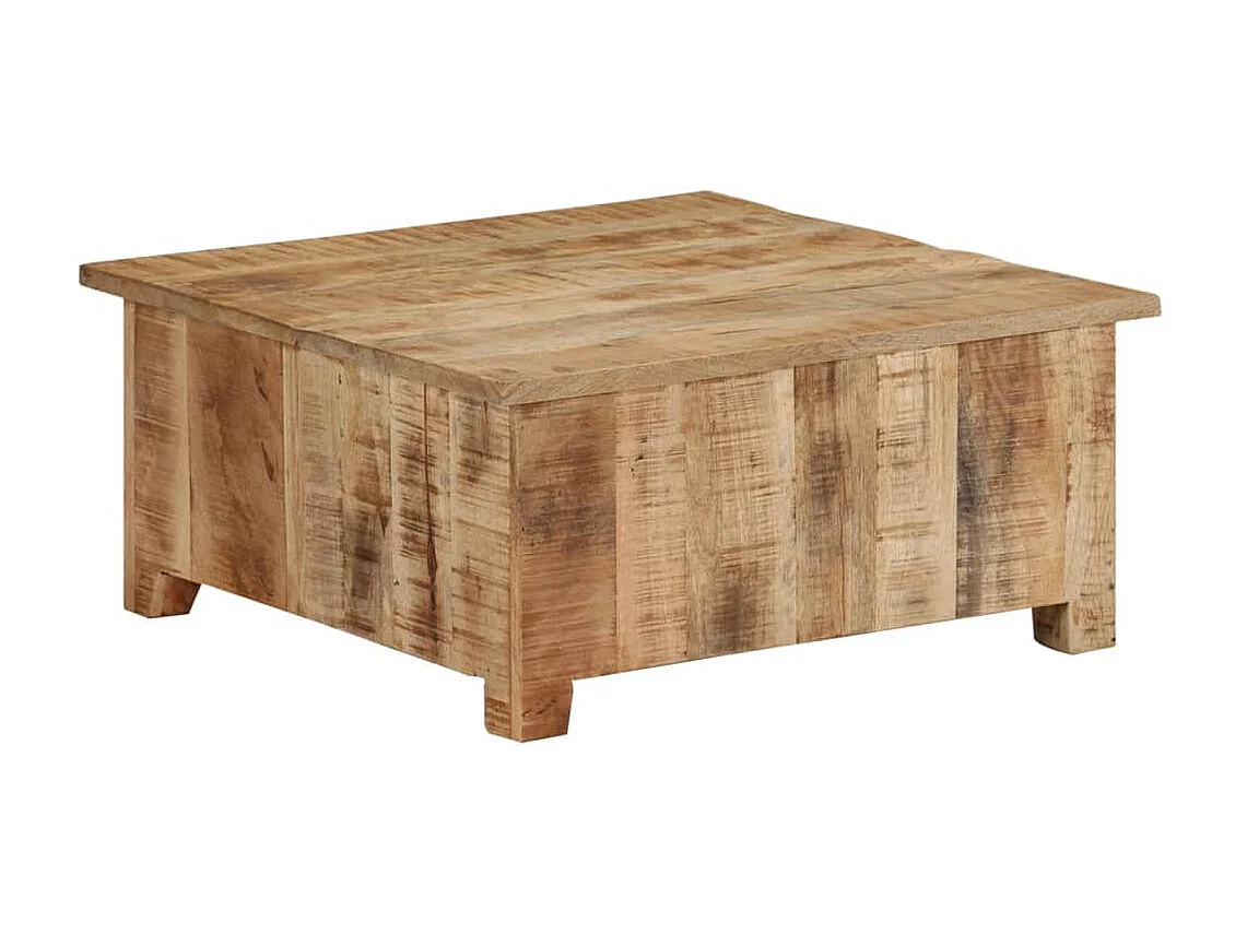 Table basse 67x67x30 Bois de manguier massif