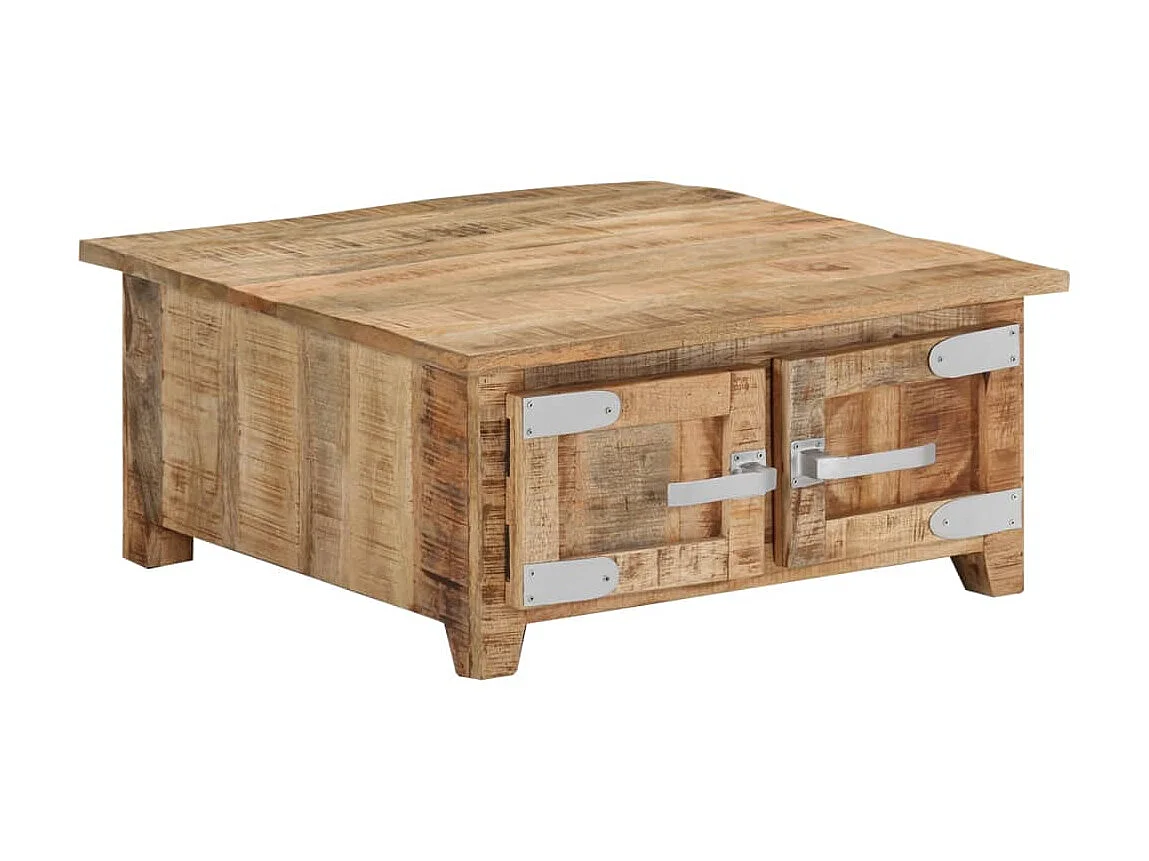 Table basse 67x67x30 Bois de manguier massif